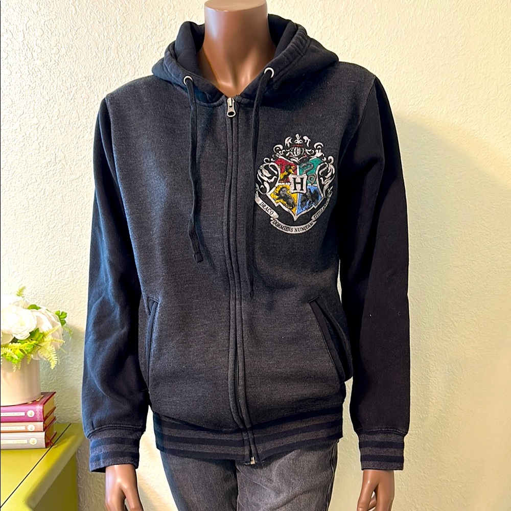 Black Hogwarts Crest Hoodie